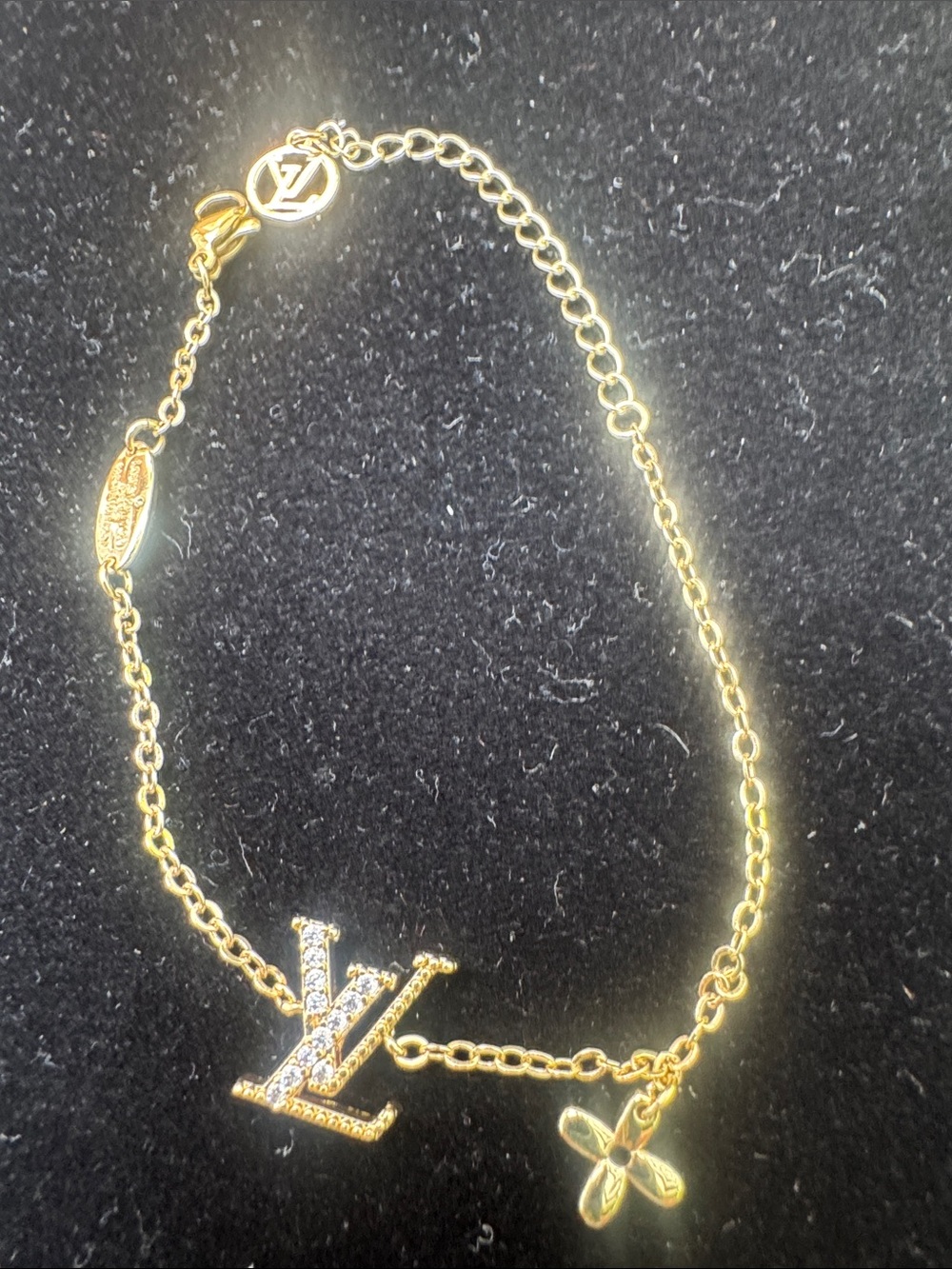 Bracelet  Gold-Tone  Bracelet with Charm